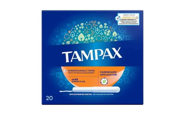 Tampax Super Plus Tampons With Cardboard Applicator 20 Pk