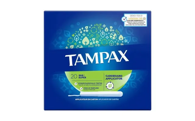 Tampax Super Tampons With Cardboard Applicator 20 Pack