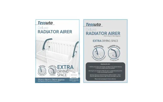 Tessuto Deluxe Radiator Airer 51cm X 16cm X 34cm