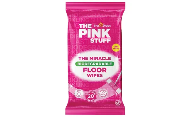 The Pink Stuff Miracle Biodegradable Floor Wipes 20 Sheets Assorted Packs - Pack Of 1