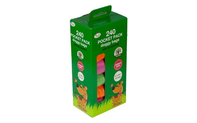Tidy Z Pocket Pack Doggy Bags Assorted Colours