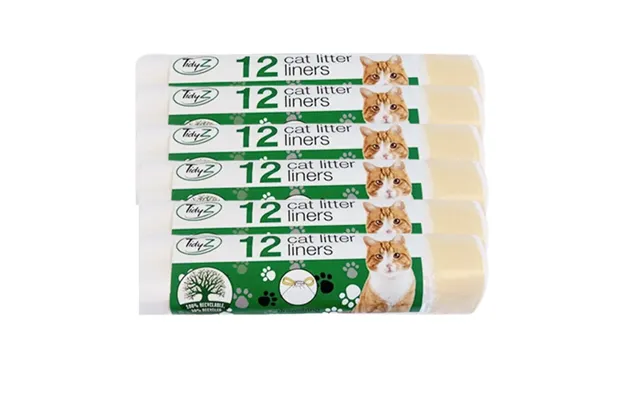Tidyz Cat Litter Tray Liners 12 Assorted Pack - Pack Of 6