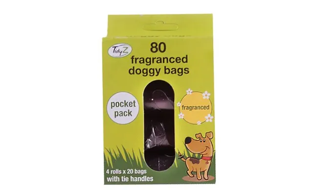 Tidyz Fragranced Doggy Bags Pocket 80 Pack