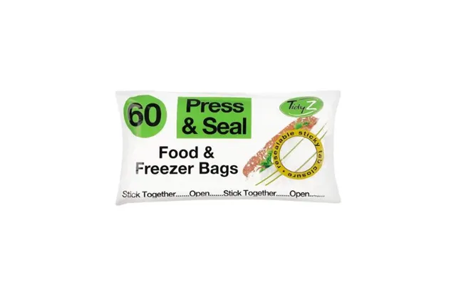 Tidyz Press And Seal Food Bags 60 Assorted Pack - Pack Of 1