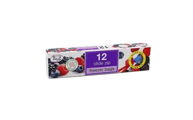 Tidyz Slide Zip Freezer Bags 12 Assorted Pack - Pack Of 1