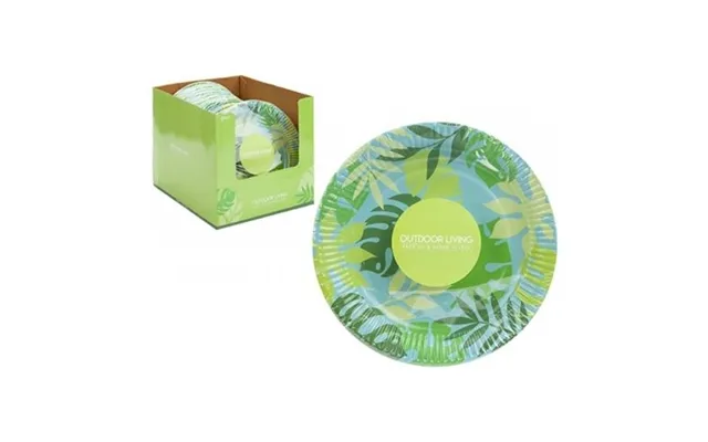 Tropical Palm Design Paper Plate 9 8 Pack