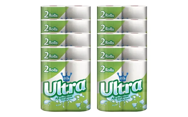 Ultra All-purpose 2-ply 2 Pack Kitchen Towels Assorted Packs - Pack Of 10