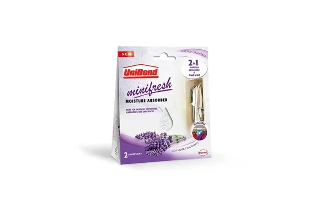 Unibond Minifresh Moisture Absorber Sachets Lavender 2-pk