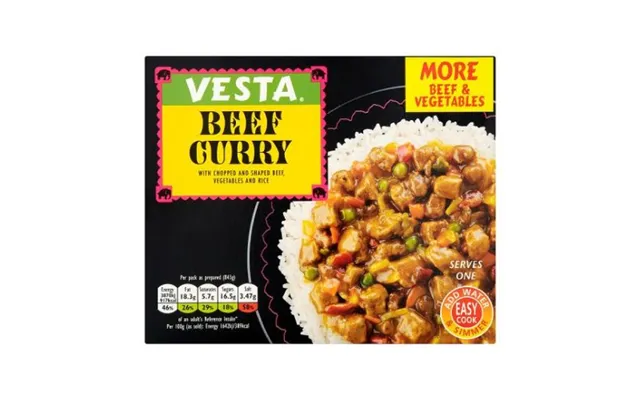Vesta Beef Curry & Rice Meal 215g Assorted Pack Sizes - 1 Meal