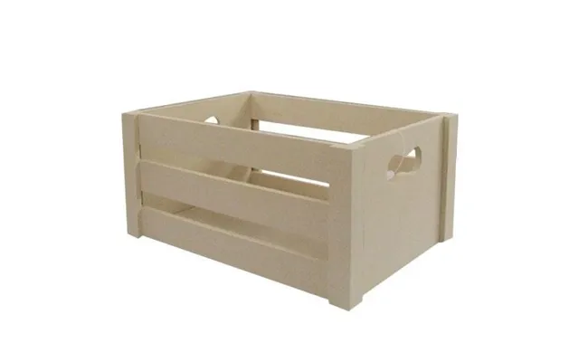 Vintage Wooden Storage Crate - Medium Vintage Cream