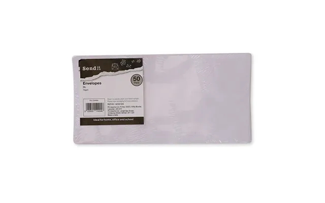 White Dl Envelopes 70gsm 50 Pack