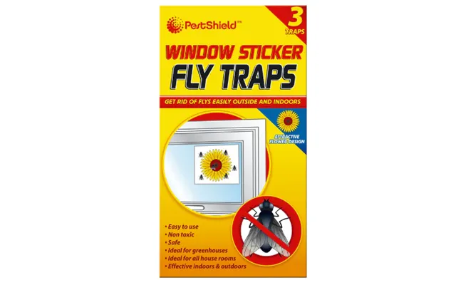 Window Sticker Fly Traps 3 Pack