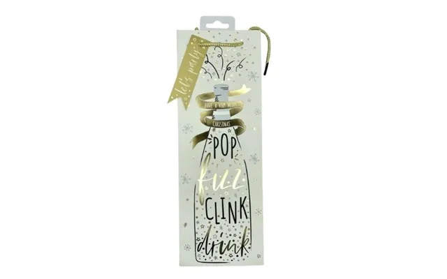 Wine Bottle Pop Fizz Clink Drink Christmas Gift Bag