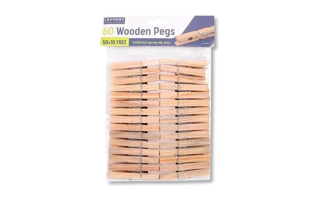 Wooden Clothes Pegs 60 Pack