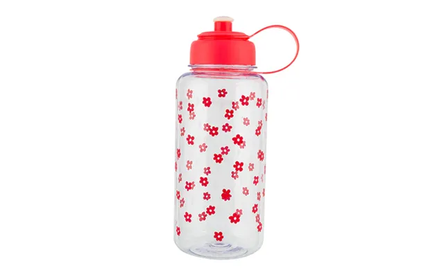 Woolf Baker Drinking Bottle 1 Litre Assorted Designs - Pink Flowers