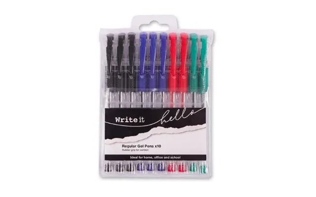 Write It Regular Gel Pens 10 Pack