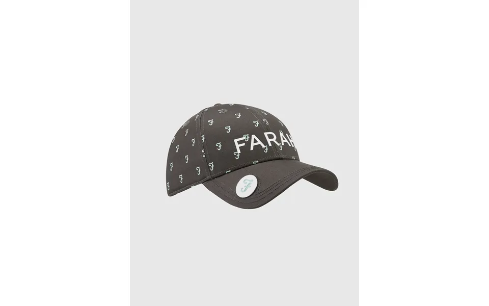 Farah Reese Golf Cap With Ball Marker In Grey