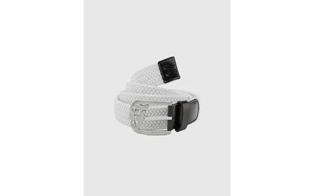 Farah Sadun Woven Golf Belt In White