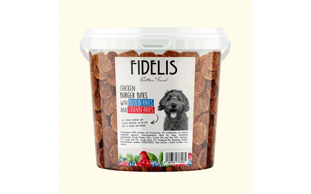 Chicken Burger Bites With Blueberries And Cranberries Bucket - 800g