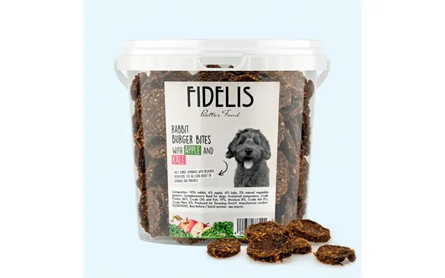 Rabbit Burger Bites With Apple And Kale Bucket - 3 X 1kg