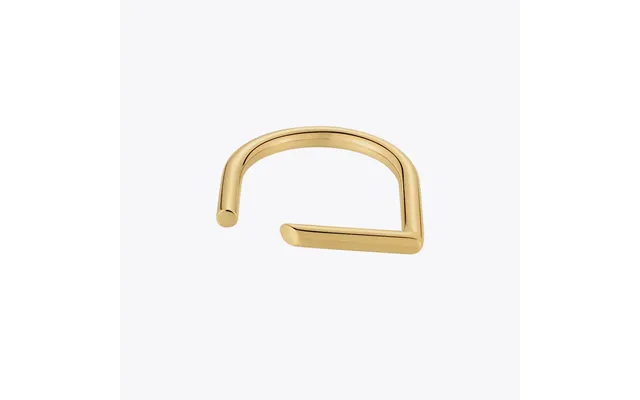 Anollis New Futuristic D- Ring For Women Dainty Stainless Steel Gold Color Fashion Jewelry Rings Graduation R214183