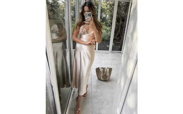 Brangdy 2025 Women's Silk Satin Dress Dresses On Sale Clearance Sexy Costume Long Robe Femme Elegant Fashion Summer Part