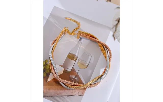 Trendy Stainless Steel Chain Weave Thick Torques Punk Metal Statement Choker Necklace Attractive Fashion Jewelry