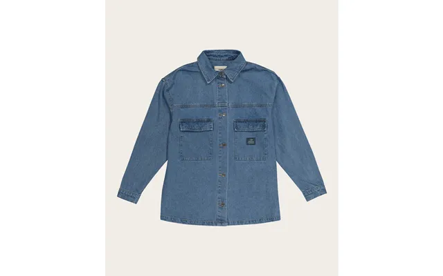 Ladies Denim Shacket - Blue product image