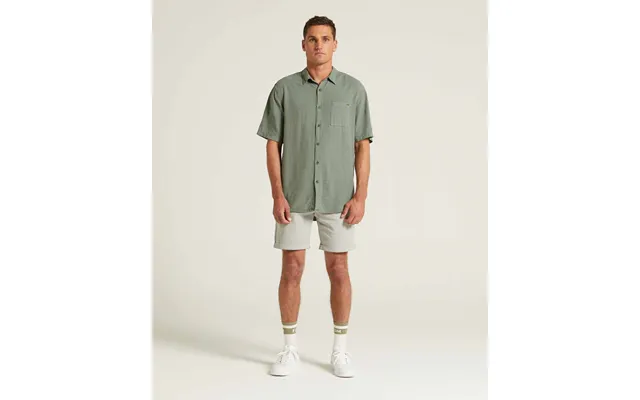 Mens Garment Dyed Short Sleeve Shirt - Silver Pine product image