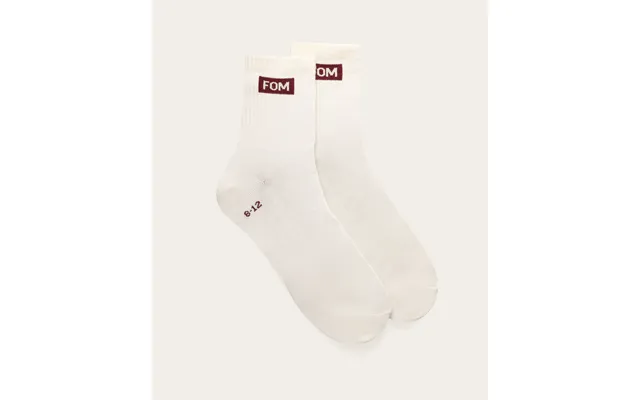 Socks Active - Off-white Burgundy Fom Size 8-12 product image