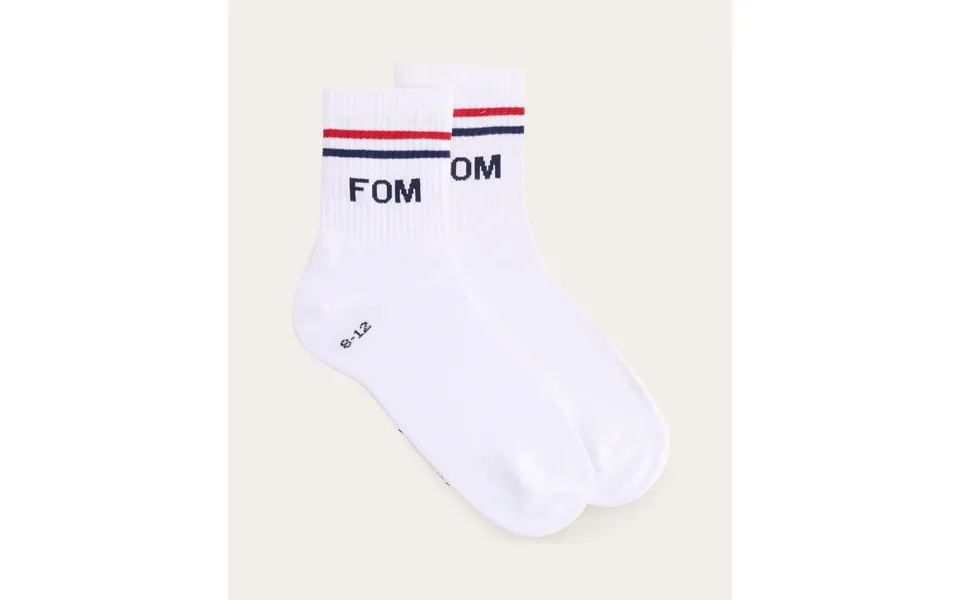 Socks Active - White Navy & Red Fom Stripes Size 8-12
