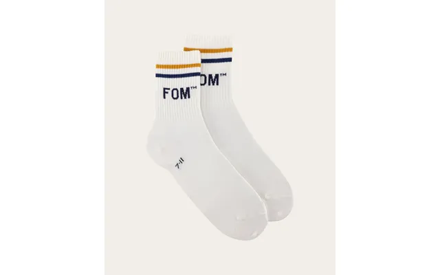 Socks Fom Active - Cream Gold & Navy Stripe Size 7-11 product image