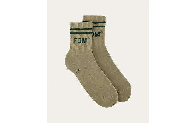 Socks Fom Active - Light Olive Khaki Stripe Size 7-11 product image
