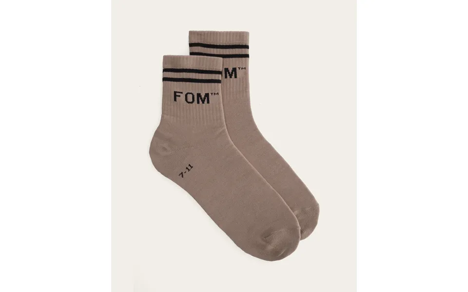 Socks Fom Active - Taupe Black Stripes Size 7-11