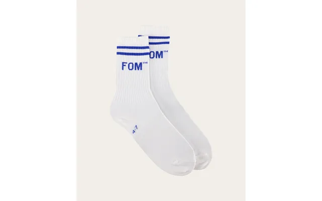 Socks Fom Crew - White Royal Stripe Size 4-7 product image