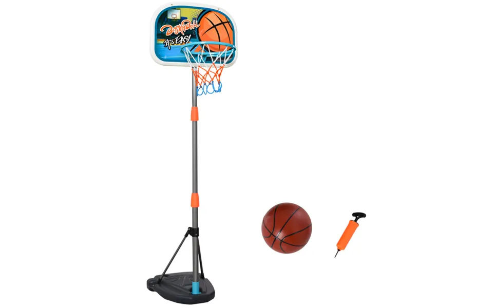 Adjustable Kids Basketball Hoop Set With Ball & Pump - Fillable Base, 3-8 Years