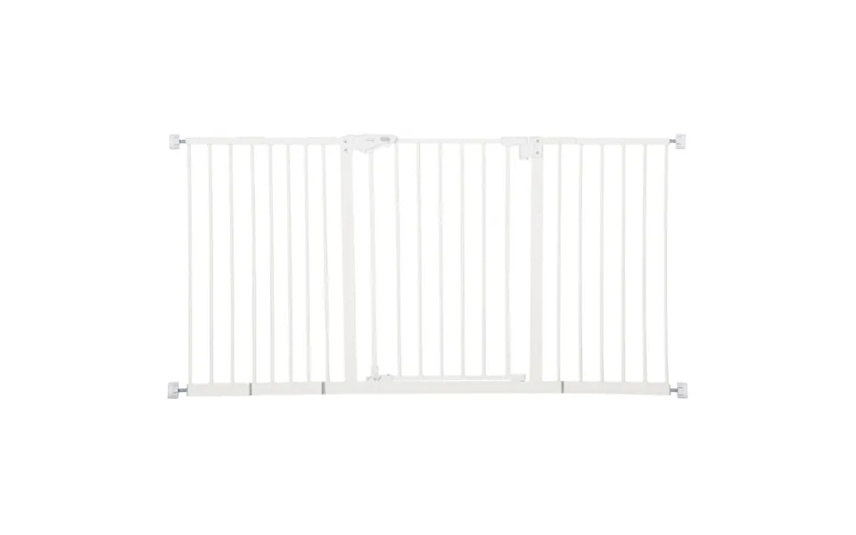 Adjustable Metal Pet Safety Gate With Automatic Closing - White