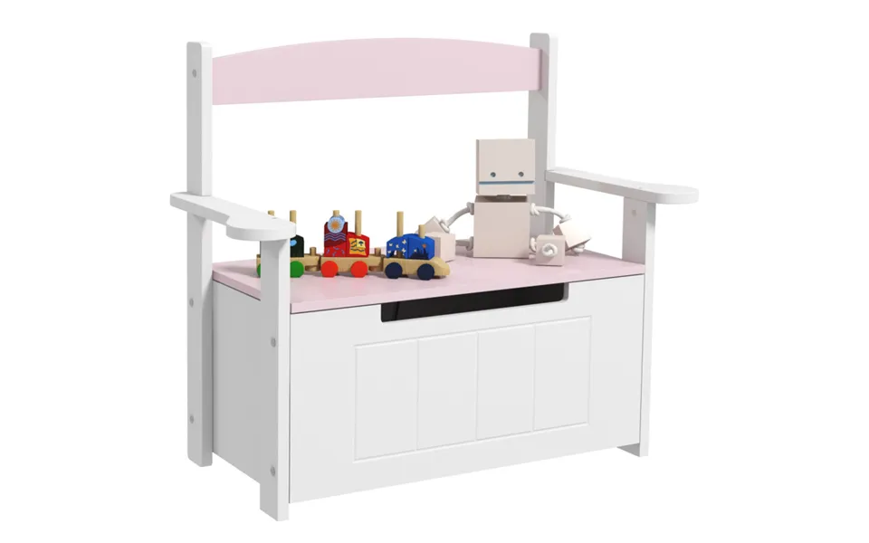 Aiyaplay Toy Box And Seat With Safety Lid For Kids - Age 3-5