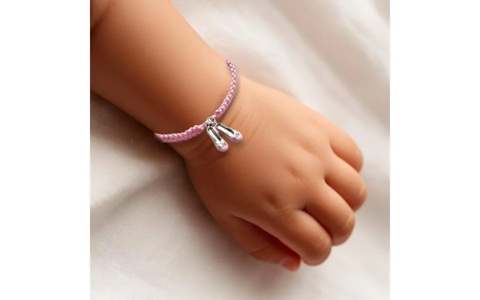 Aye Do Gifts Pink Ballet Shoe Friendship Bracelet - 19x14mm Charm, Adjustable 14-27cm