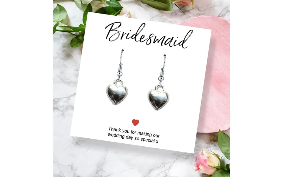 Aye Do Gifts Sparkling Heart Earrings & Sentimental Thank You Card Gift Set