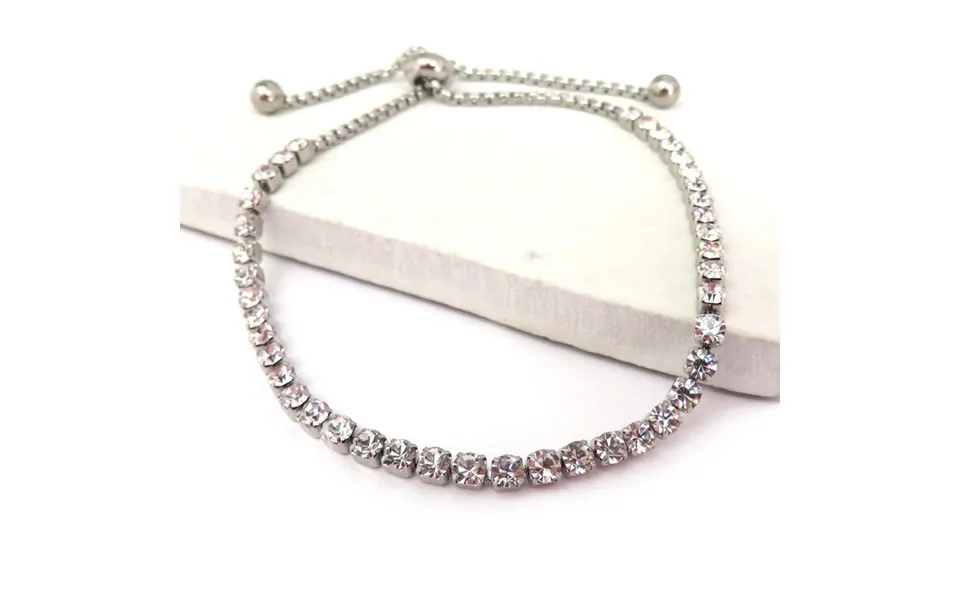 Aye Do Gifts Sterling Silver Diamante Slider Bracelet - Adjustable Up To 25cm