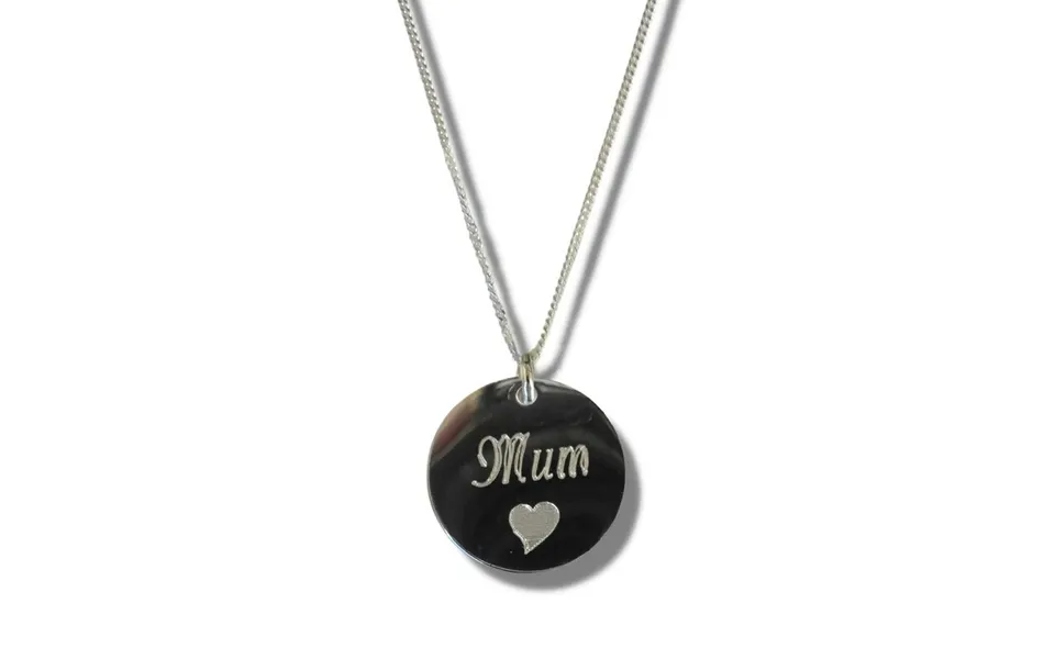 Aye Do Gifts Sterling Silver Mum Disc Necklace - 16 Inch 18 Inch With Extender