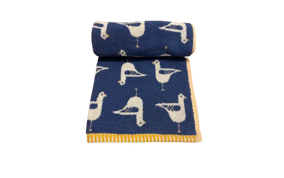 Bellissimo Home Seagull Jacquard Bath Sheet - Premium Turkish Cotton, Navy