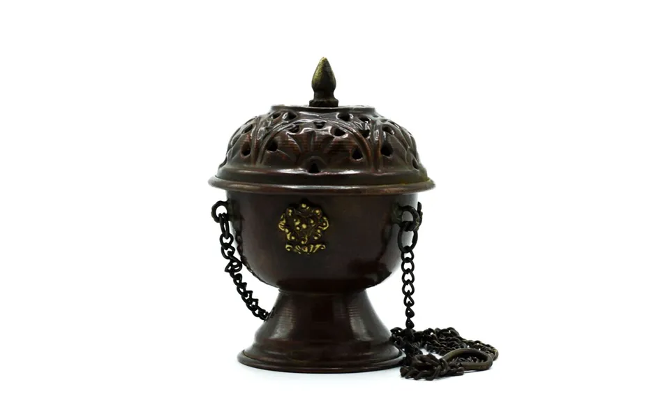 Copper Tibetan Incense Burner - Classic Hanging