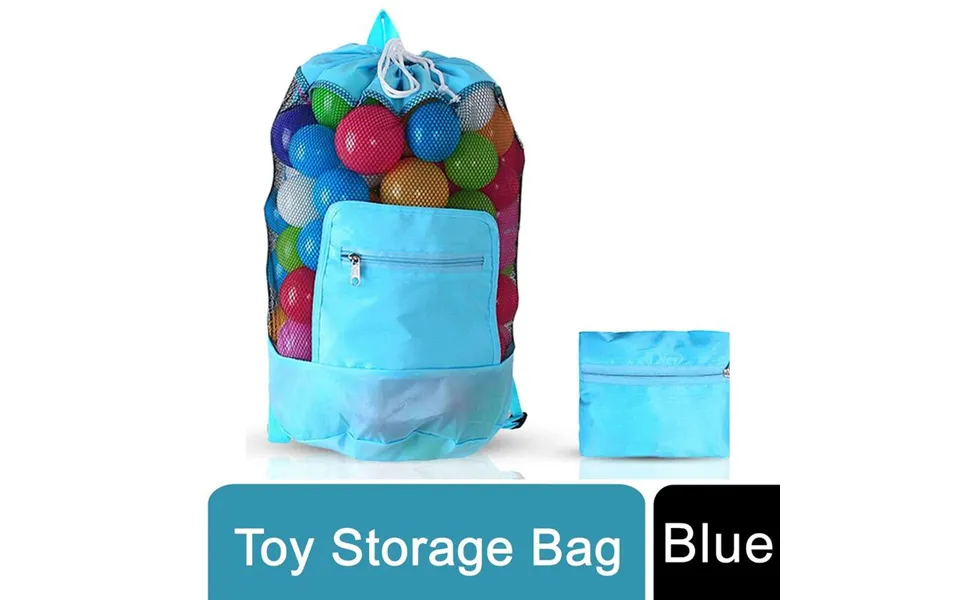 Doodle Nylon Toy Storage Bag & Play Mat - Blue