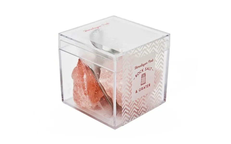Eat.art Himalayan Rock Salt In Perspex Box With Mini Grater