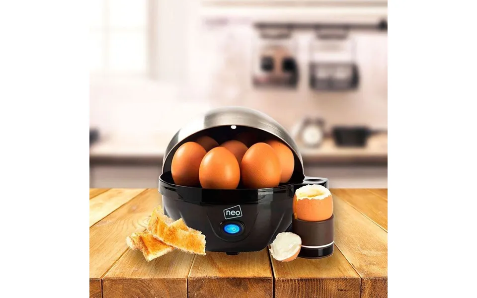 Electric Egg Boiler, Poacher & Steamer - Stainless Steel, 7 Egg Capacity