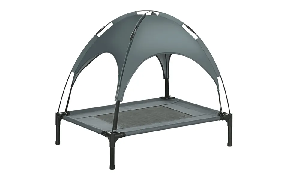 Elevated Dog Bed Cooling Raised Pet Cot 18cm High - Supports 20kg, 76cm