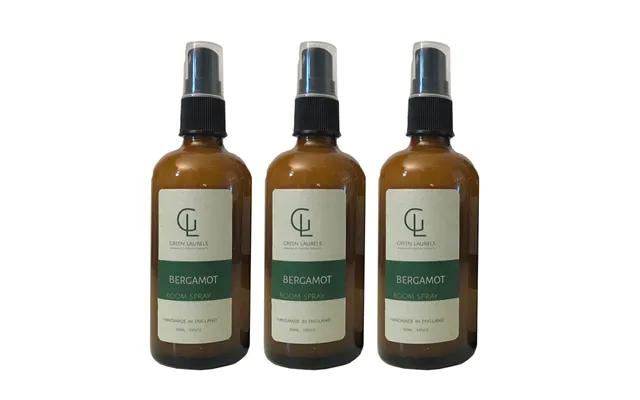 Green Laurels Aqueous Bergamot Room Spray 100ml Amber Glass - 3 Bottles product image