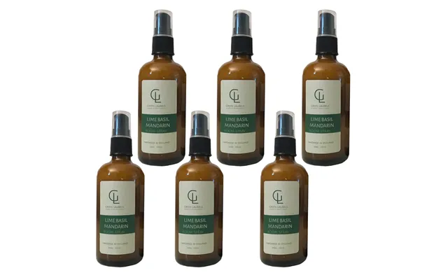 Green Laurels Aqueous Lime Basil Mandarin Room Spray 100ml Amber Glass - 6 Bottles product image